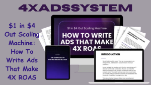 4X Ads System dashboard showing ad performance analytics