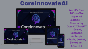 Core Innovate AI interface showing blog post generation options