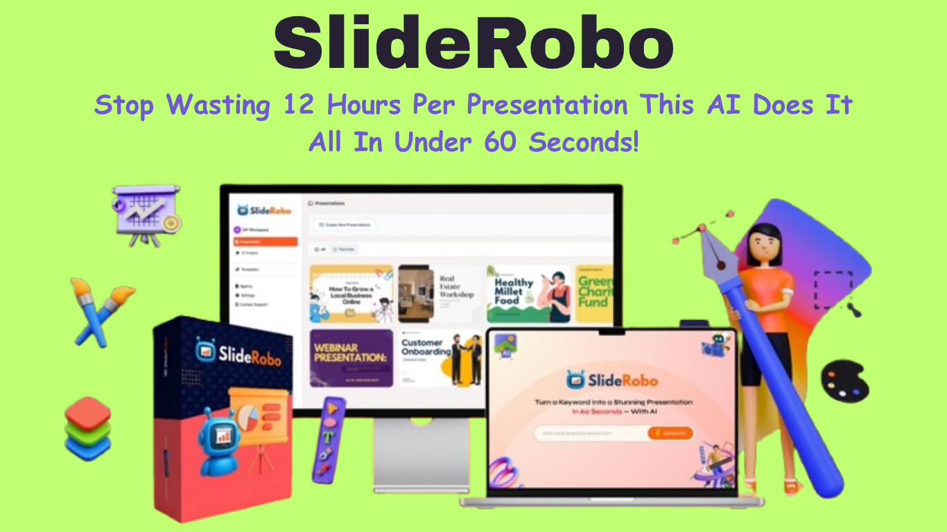 Sliderobo AI software for creating professional slides and presentations