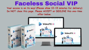 Faceless Social VIP Split Dashboard and AI Video Creator Interface - Honest User Review